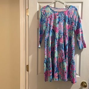 Lilly Pulitzer. Style: Geanna swing dress. Color: Porto Blue Youve Been Spotted